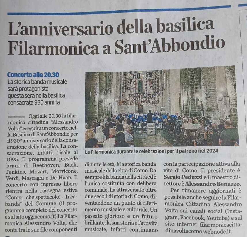 La Provincia di Como domenica 29 giugno 2025
